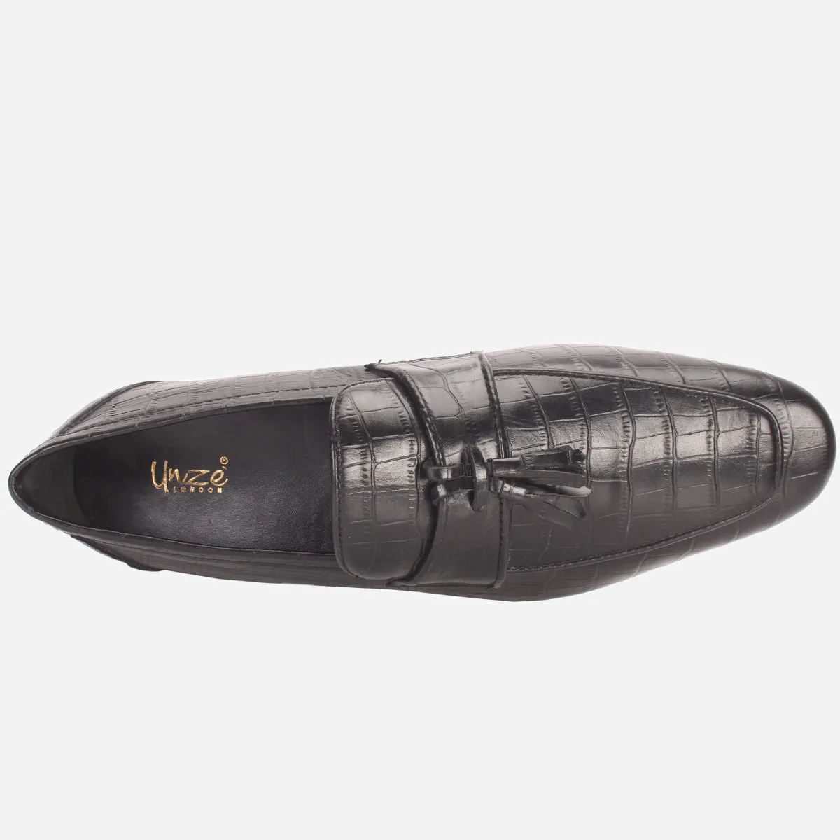 Men "KEITH" Leather Formal Dress Slip-On Shoes