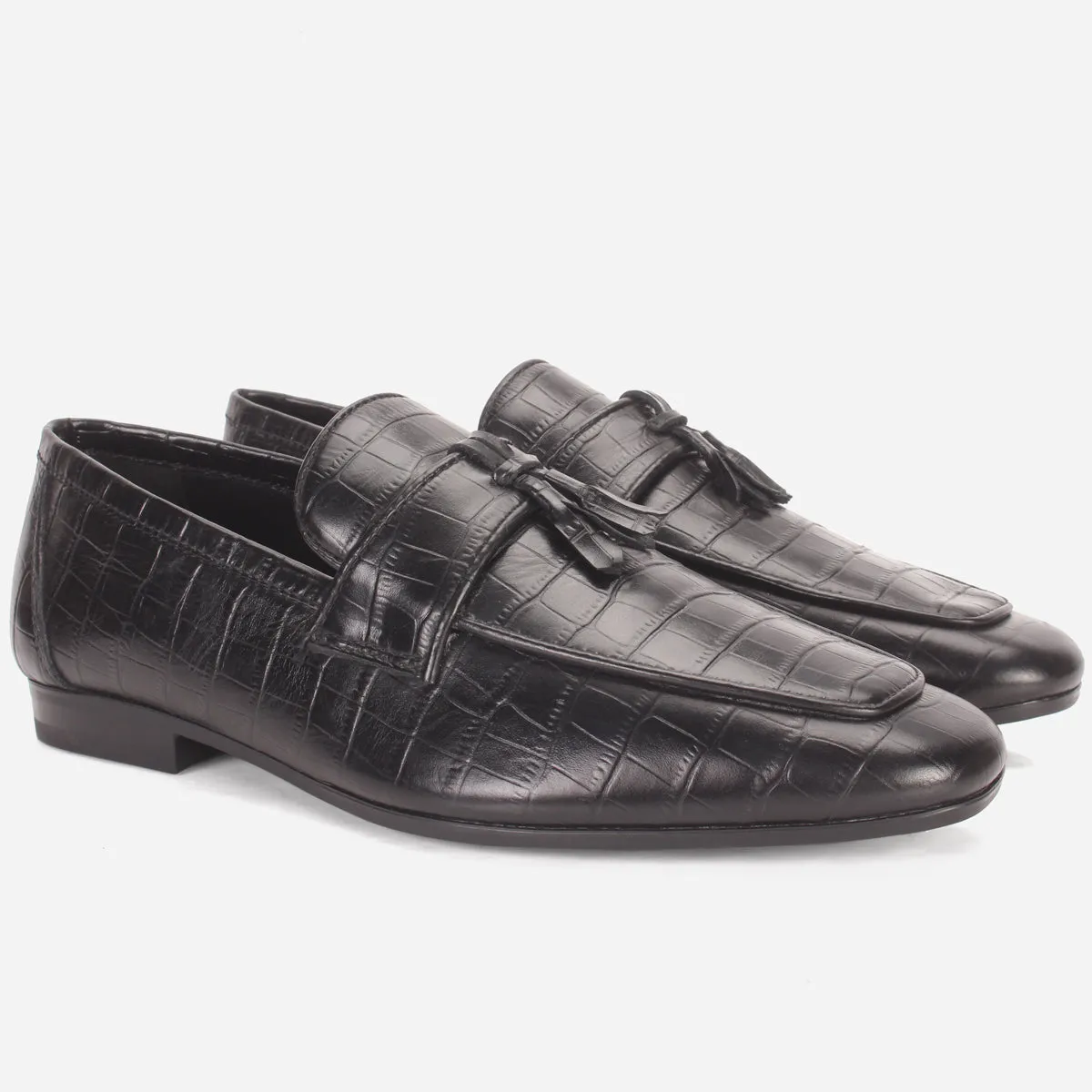 Men "KEITH" Leather Formal Dress Slip-On Shoes