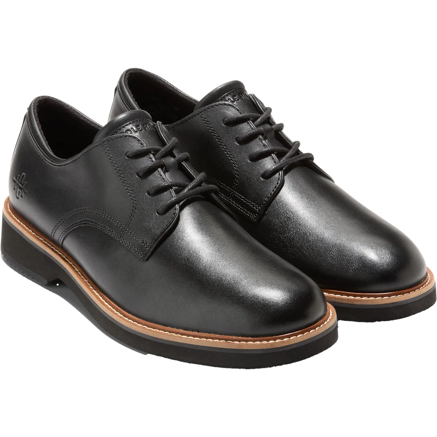 Men's Cole Haan American Classics Montrose Plain Toe Oxford Black/Dark Chocolate Leather