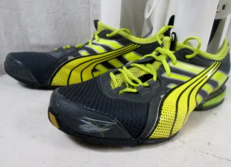 Mens PUMA VOLTAIC 4M RUNNING Sneakers Athletic Shoes 10 YELLOW Training MESH