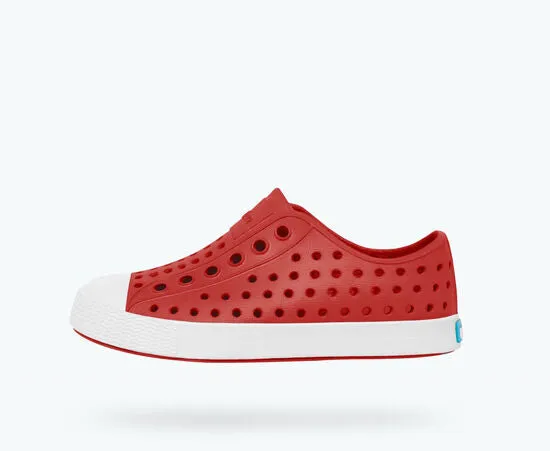 Native Junior's Jefferson Sneaker - Torch Red/Shell White 12100100-6400