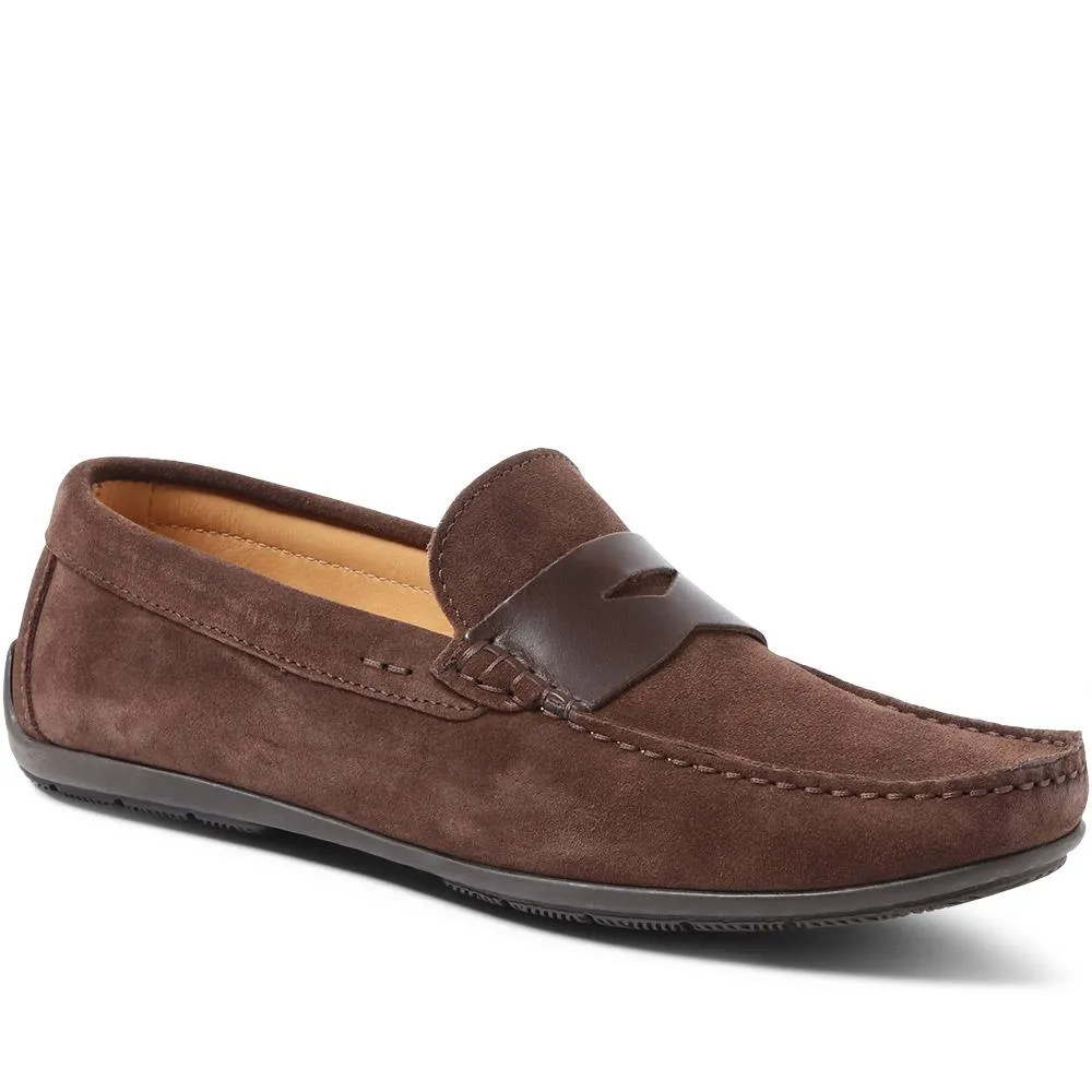 Pierson Suede Leather Loafers - PIERSON / 320 159