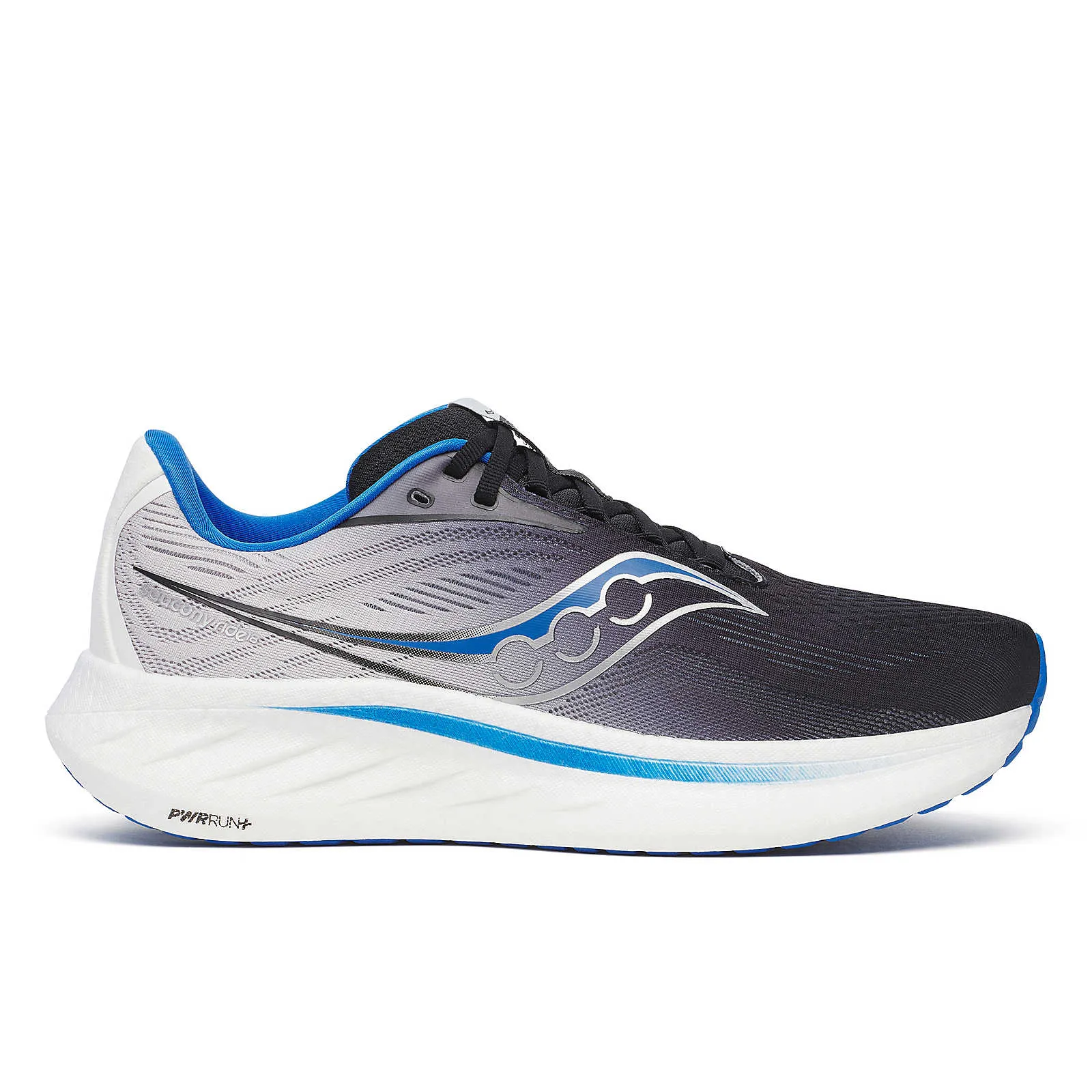 Saucony Ride 18 (Black/Skydiver) - Men’s