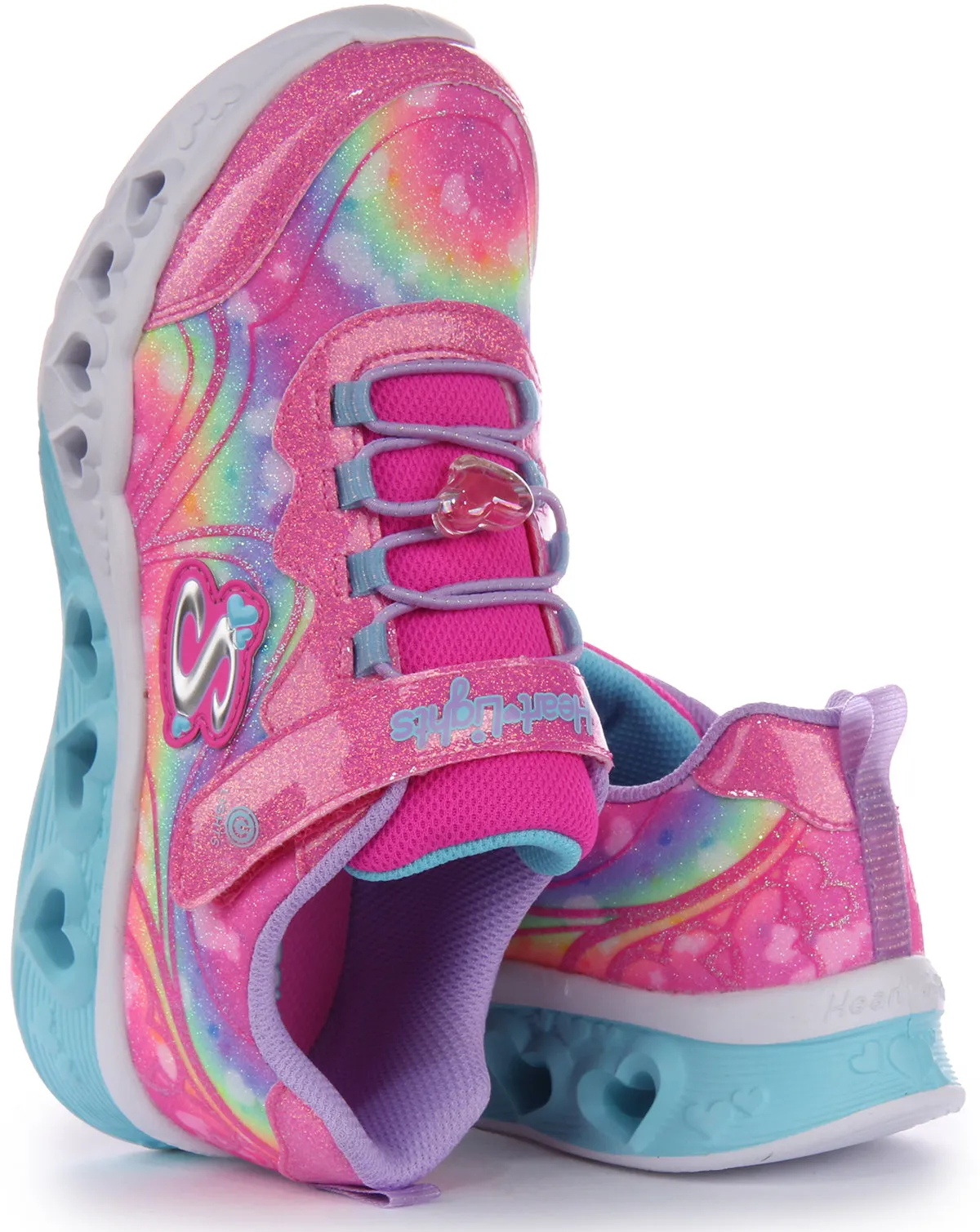 Skechers Flutter Heart In Pinkmulti For Kids