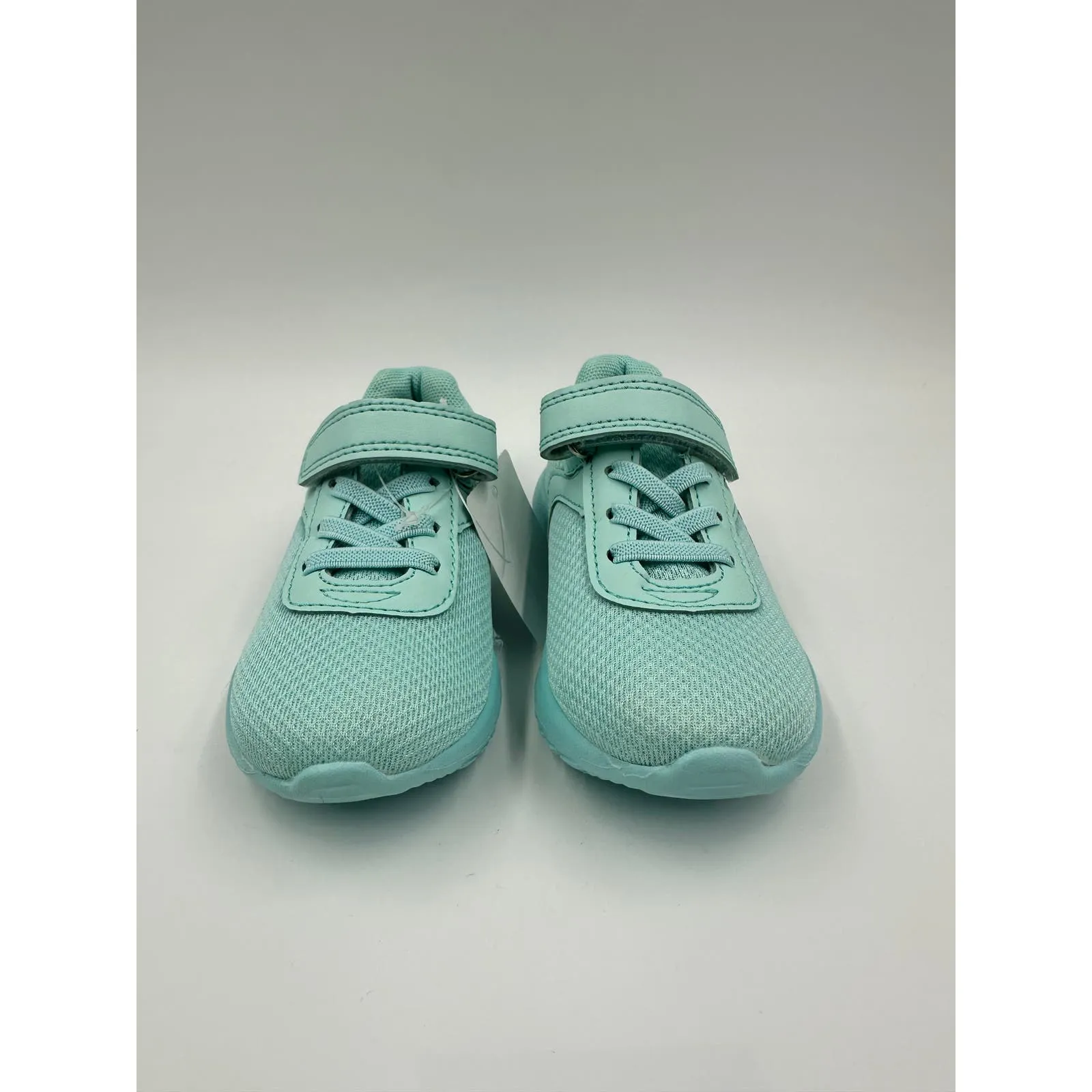 Small Kid Size 8, Baby Blue Slip-on Sneakers with Straps