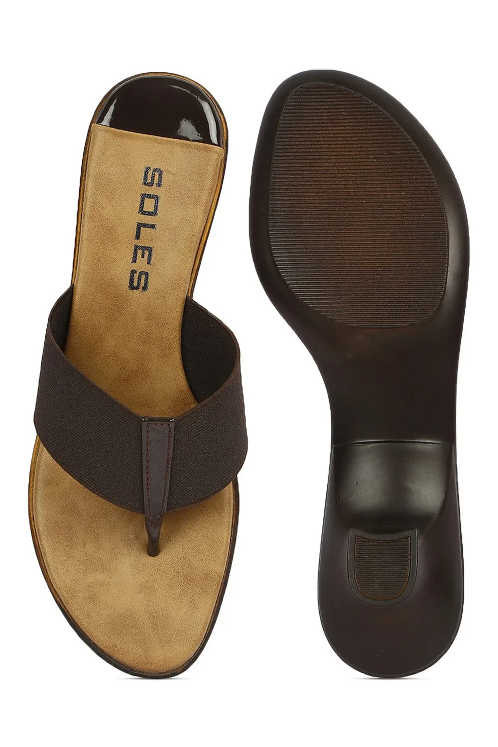 SOLES Brown Heels - Earthy & Comfortable Footwear