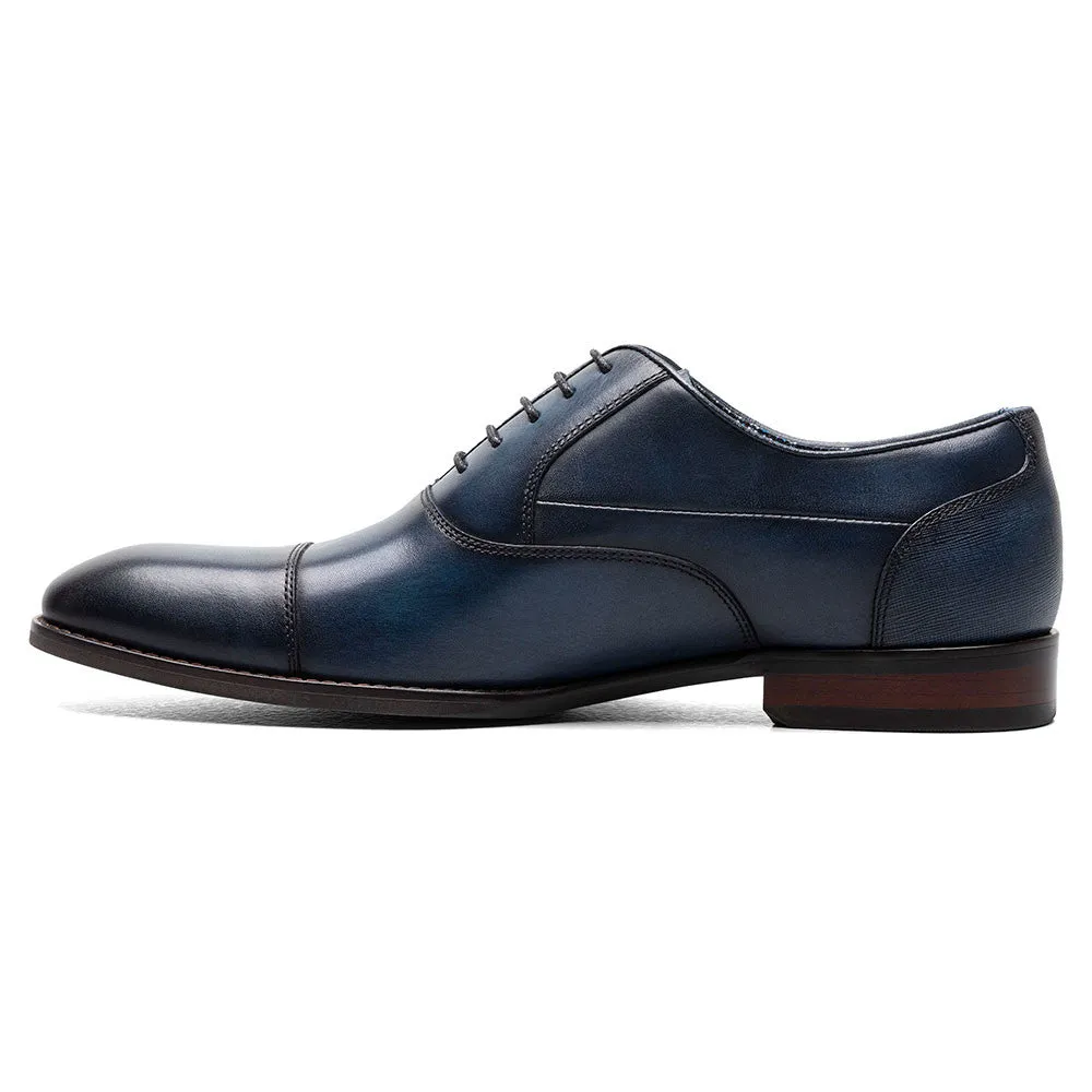 Stacy Adams Kallum Navy Cap Toe Oxford Shoes