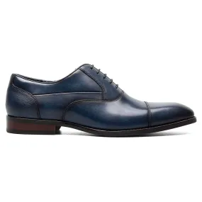 Stacy Adams Kallum Navy Cap Toe Oxford Shoes