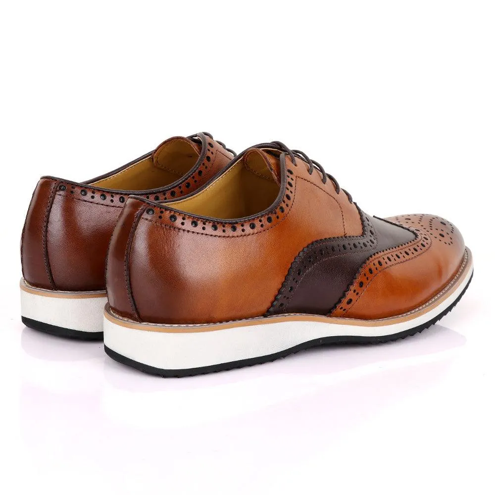 Terry Taylors Oxford Brown and Coffee Sneaker Shoe