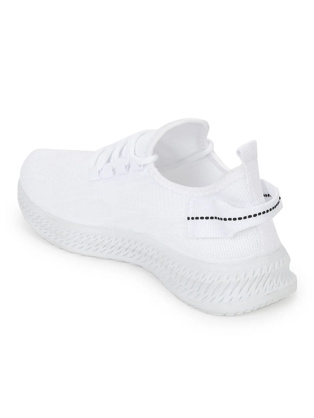 White Mesh Slip-On Sneakers (TC-RS3436-WHT)