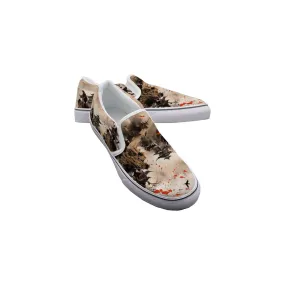 Women's Slip On Sneakers 238 Asian themed print