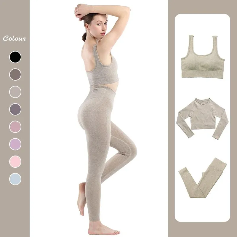 Yoga Set Women Gym Clothing Female High Waist Yoga Pants Tracksuit Women Fitness Clothing